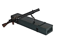 Ящик - футляр для модели пулемета ( ольха, покраска )