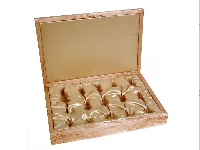 Коробка для коллекции нецке ( Карельская береза, атлас )